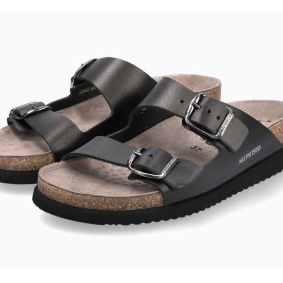 Mephisto Harmony Black Sandals - Picture 14 of 16